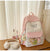Niedlicher transparenter Paneelschulrucksack