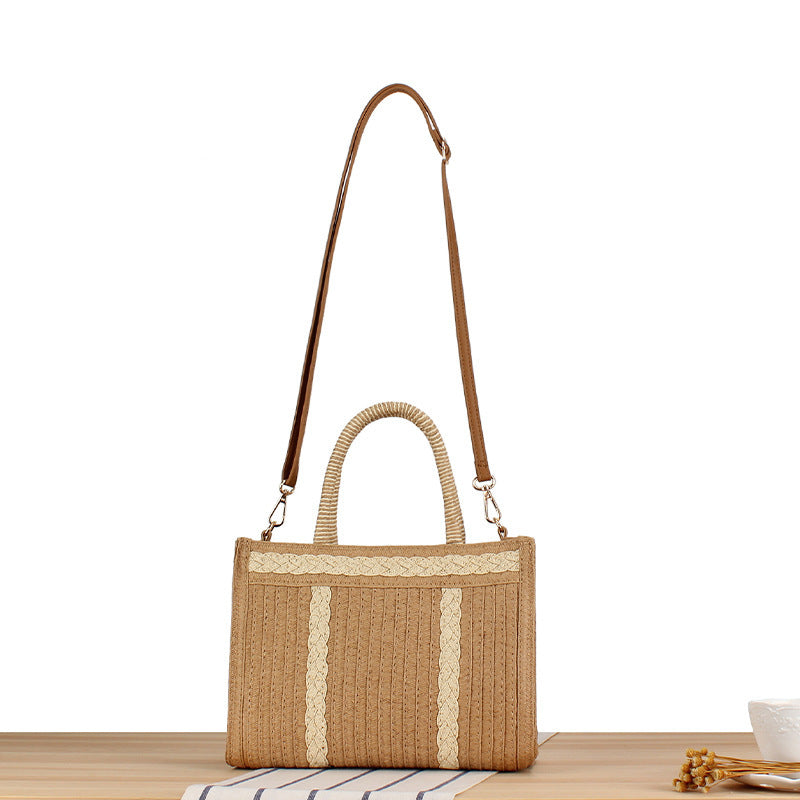 Stylische Handtasche mit Kunstvollem Rippendesign Brehn