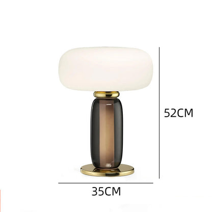 Moderne künstlerische Tischlampe mit elegantem Glassdesign