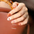Künstliche Nagelgestaltung mit Herz-Motiv Brehn