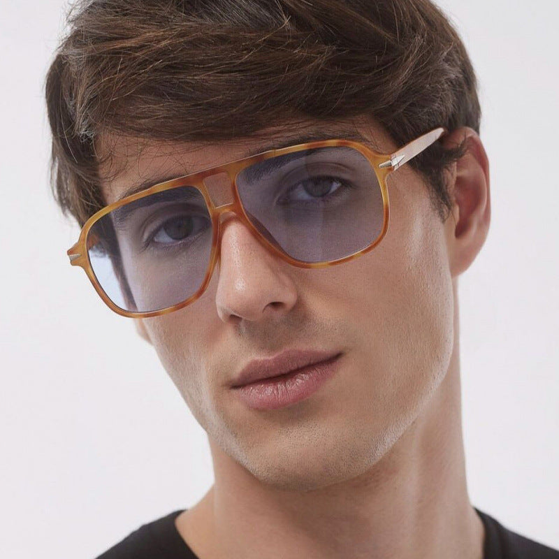 Damen modische, quadratische Sonnenbrille mit stylischem Rahmen Brehn