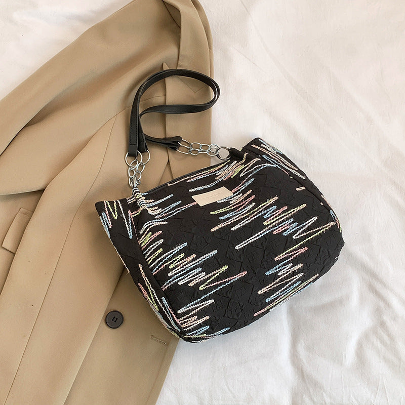 Bunte gestickte Hobo Tasche Brehn