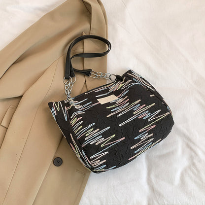 Bunte gestickte Hobo Tasche Brehn