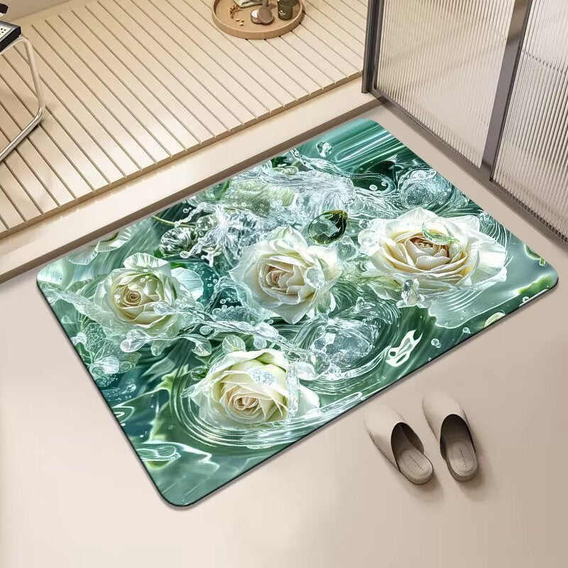 Florales Druckbereichsmatte Brehn