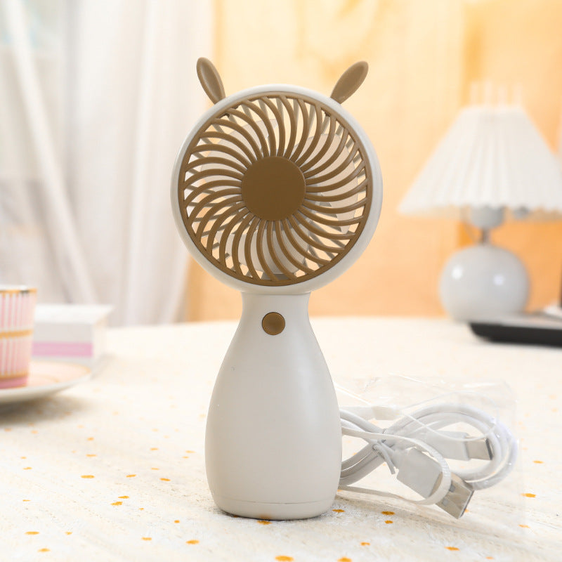 Damen Tragbarer Mini-Lüfter mit Tierohren und USB-Ladefunktion Brehn