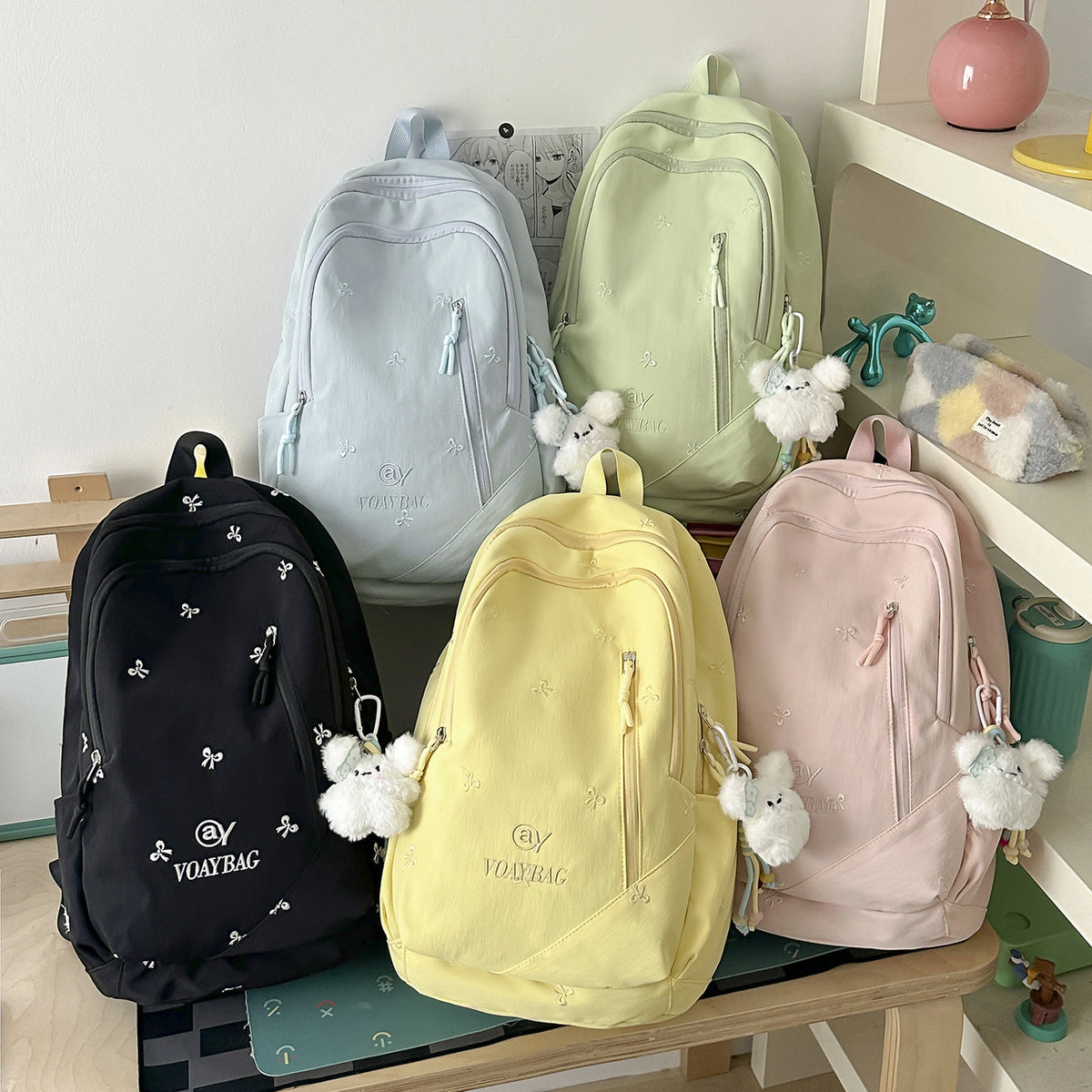 Stylische bestickte Rucksack Brehn 1791205781