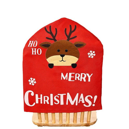 Festliche Stuhlüberzieher mit Weihnachtsmotiv Brehn