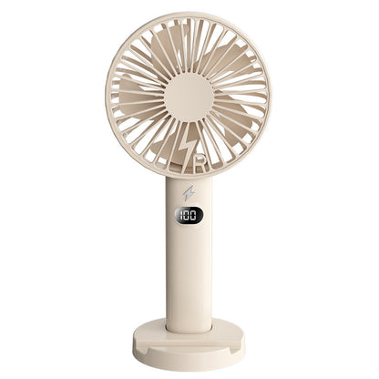Unisex Tragbarer Handventilator mit digitaler Displayanzeige Brehn