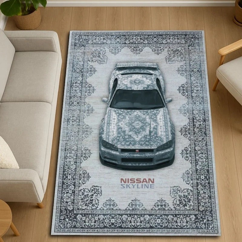 Dekorativer Auto-Themen-Teppich
