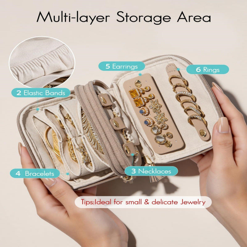 Eleganter Schmuck-Organizer mit Mehrfachen Fächern Brehn