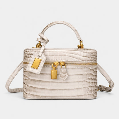 Gepolsterte Leder Handtasche