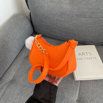 WoStylish Kunstfell Mini Handtasche Brehn