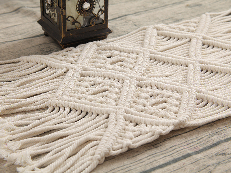 Bohemian Woven Makramee Tischläufer Brehn