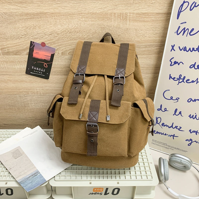 Stilvolle Canvas-Rucksack