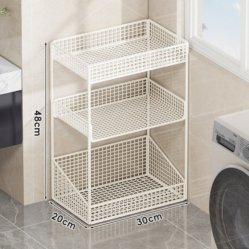 Kompakte dreistufige belüftete Metallgitter-Organizer-Regal für Arbeitsplatte und Schrank