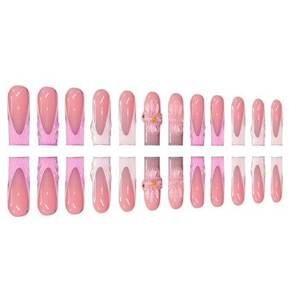 3D Floral Design Press-On Nails Brehn