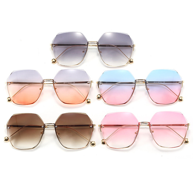 Damen oversized Sonnenbrille im modernen Hexagon-Stil Brehn