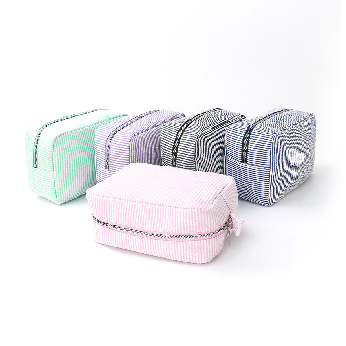 Kosmetik-Organizer-Tasche Aus Strukturiertem Material Brehn