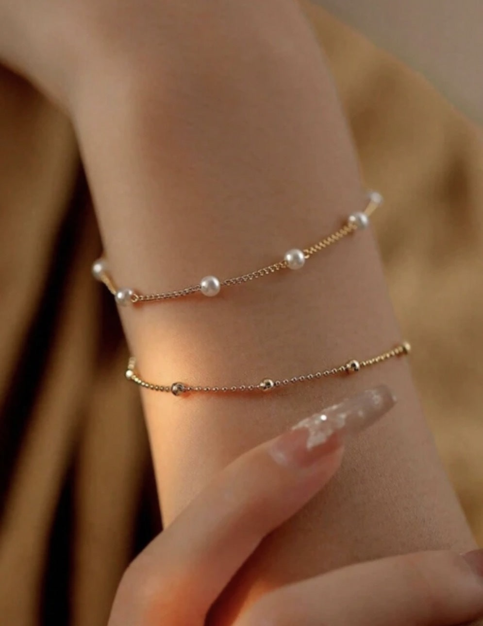 Verstellbares Perlen-Charm-Armband Brehn