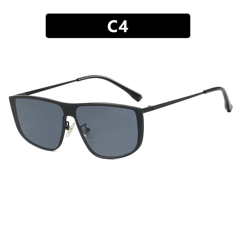 Damen elegante quadratische Sonnenbrille mit luxuriösem Metallrahmen Brehn