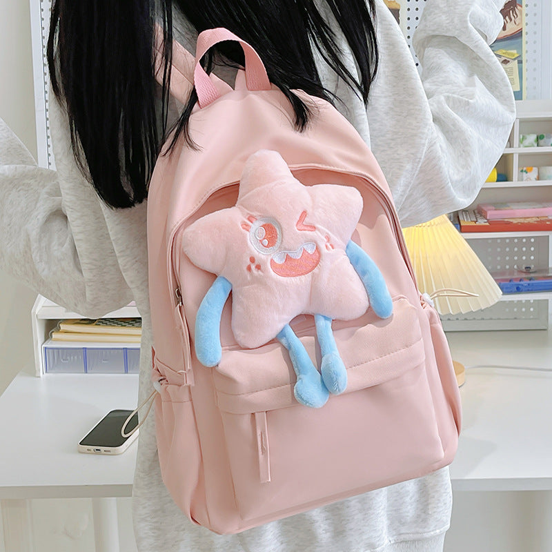 Plüsch-Rucksack mit Spielerischem Sternen-Motiv Brehn