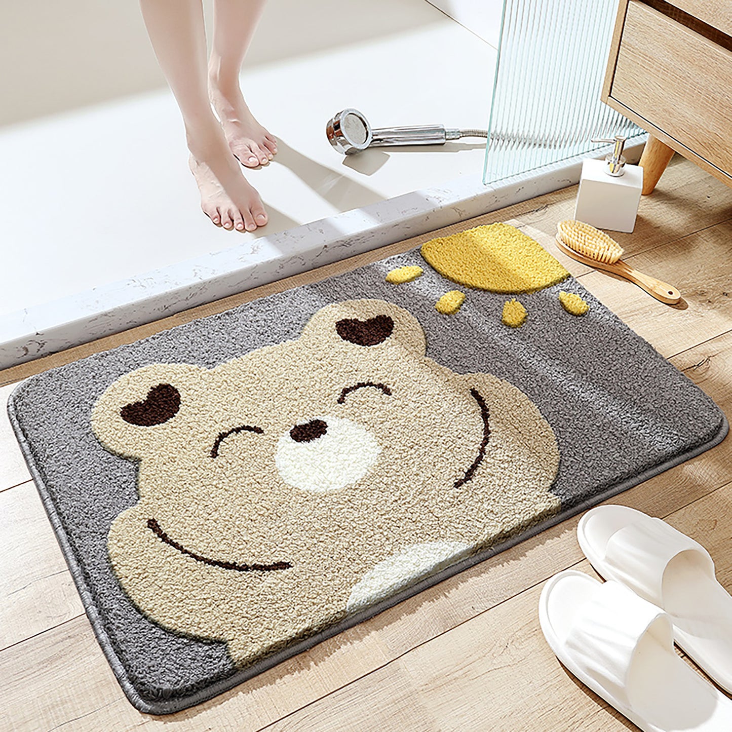 Plüsch-Hasen-Themen-Badematte Brehn