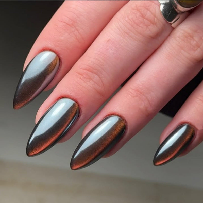 Gradient Stiletto Press-On Nail Set Brehn