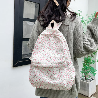 Blumenmuster Canvas Rucksack Brehn
