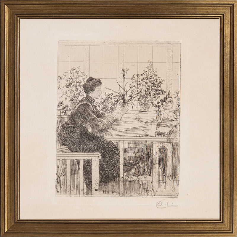 Vintage inspirierte kunstvoll gerahmte Kunstwerke
