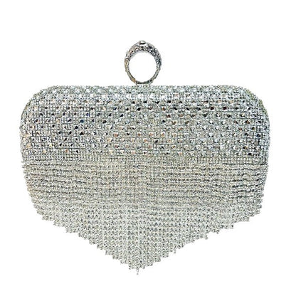 Glamouröse Strass-Handtasche
