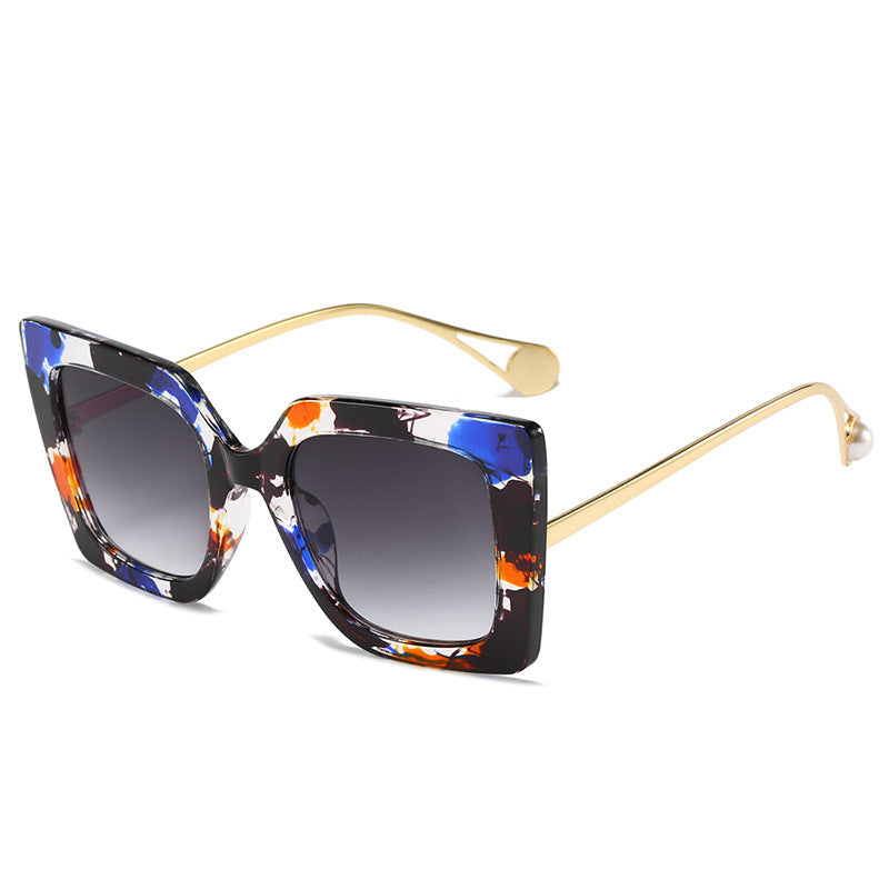 Oversized Geometrische Mode Sonnenbrille Brehn