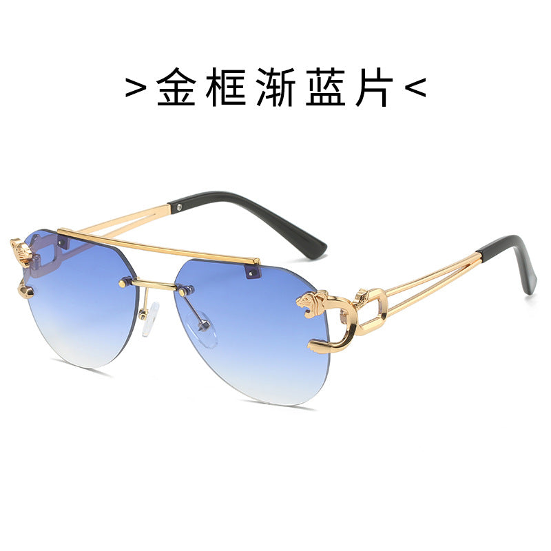 Damen Designer-Sonnenbrille mit elegantem Metallrahmen und polarisierenden Gläsern Brehn