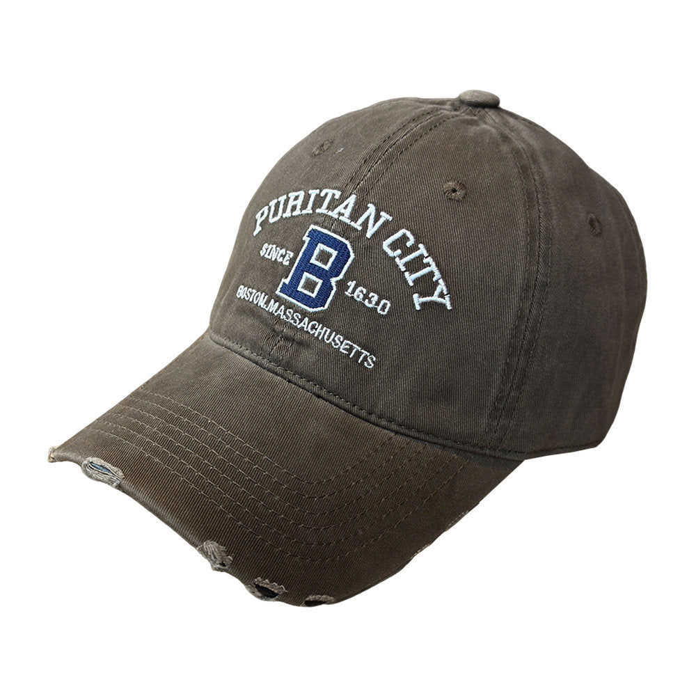 Herren Distressed Baumwoll-Baseballmütze Brehn 1784270269