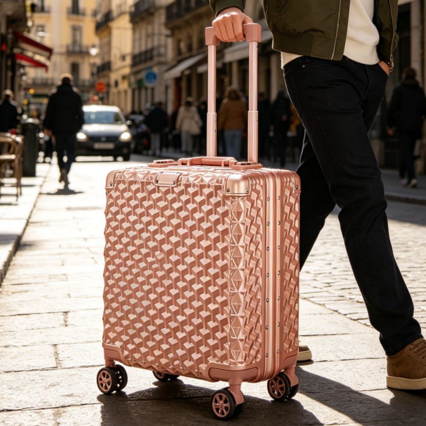 Unisex Premium Texturiertes Hartschalen-Handgepäcksuitcase Brehn