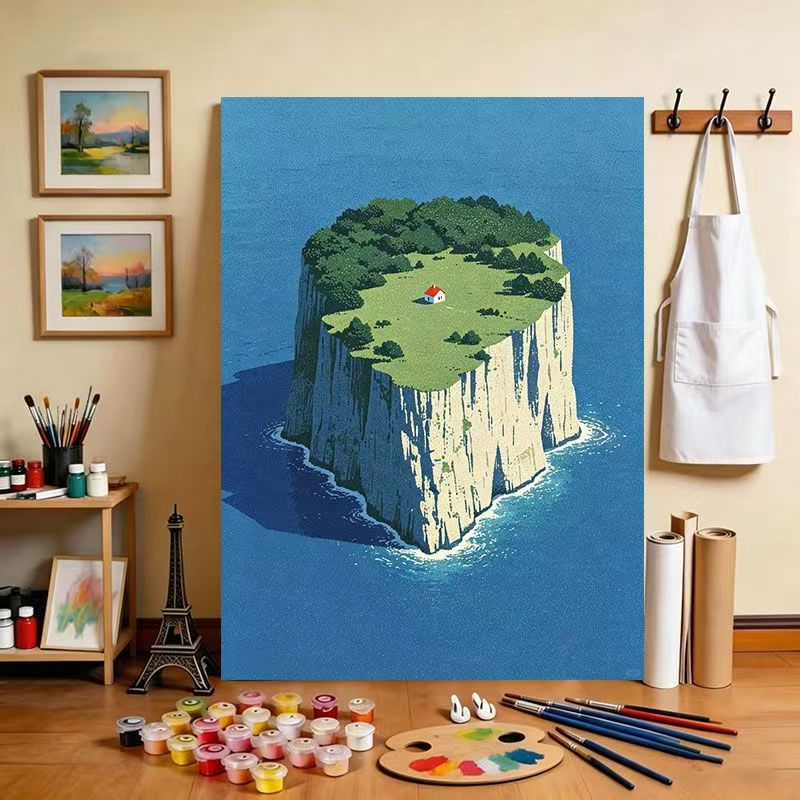 Tropische Insel Landschaft Leinwand Kunstdruck Brehn