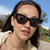 Damen Cat-Eye Sonnenbrille mit trendigem Animal-Print Brehn