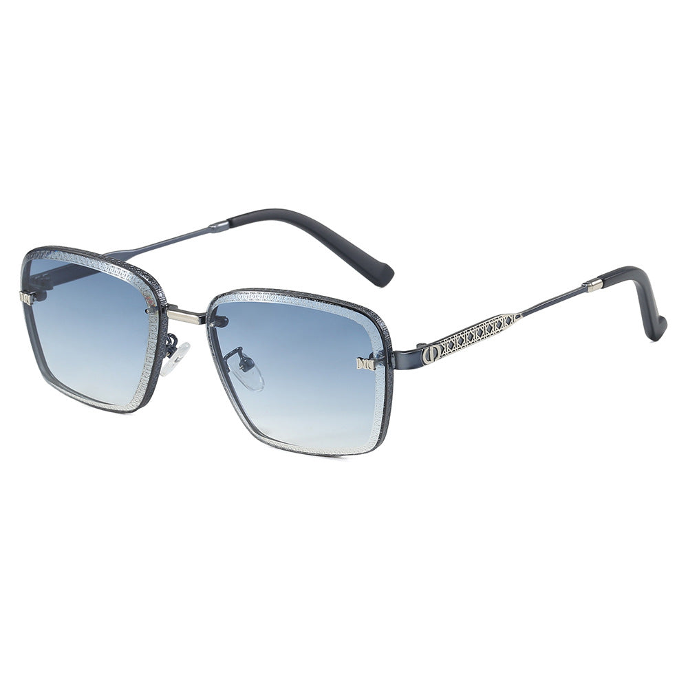 Damen Modische quadratische Sonnenbrille mit luxuriösen Details Brehn