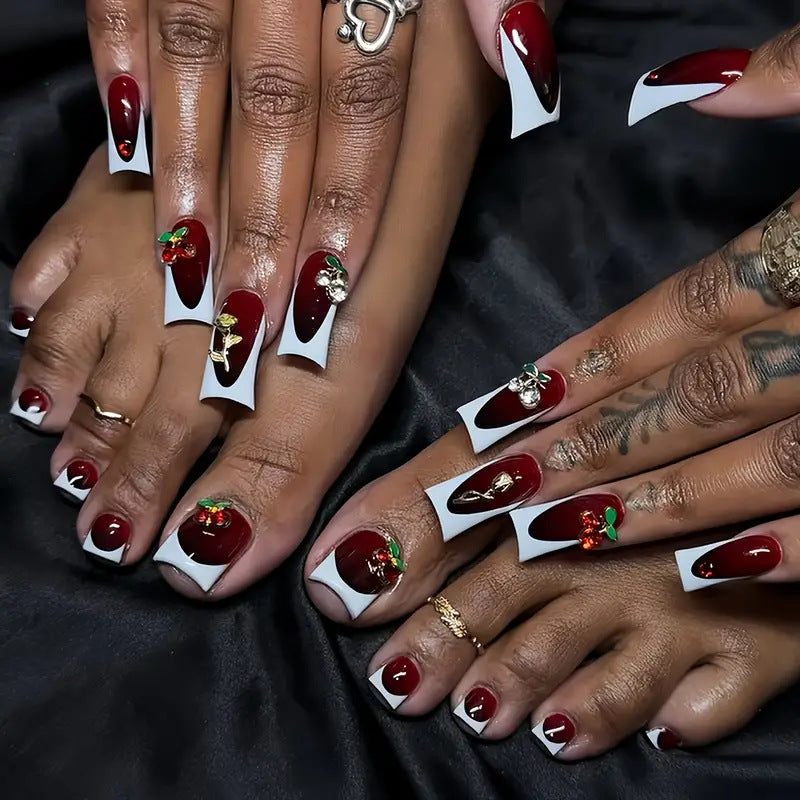 Florale Kunst Nagelset Brehn