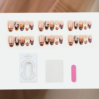 Kunstnagelset mit kreativen Halloween-Motiven Brehn