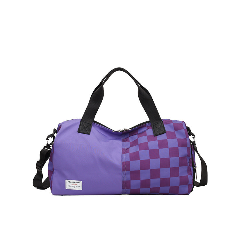 Karierter Muster langlebige Reise-Duffel