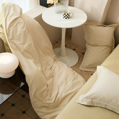 Wendbare Baumwoll-Satin Bettdeckenbezug und Kissenbezug Set