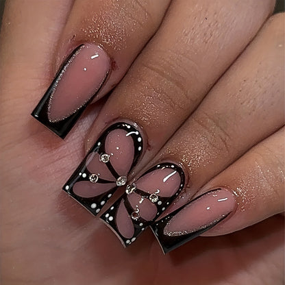 Elegante Lange Acryl Nagelverlängerungen Brehn