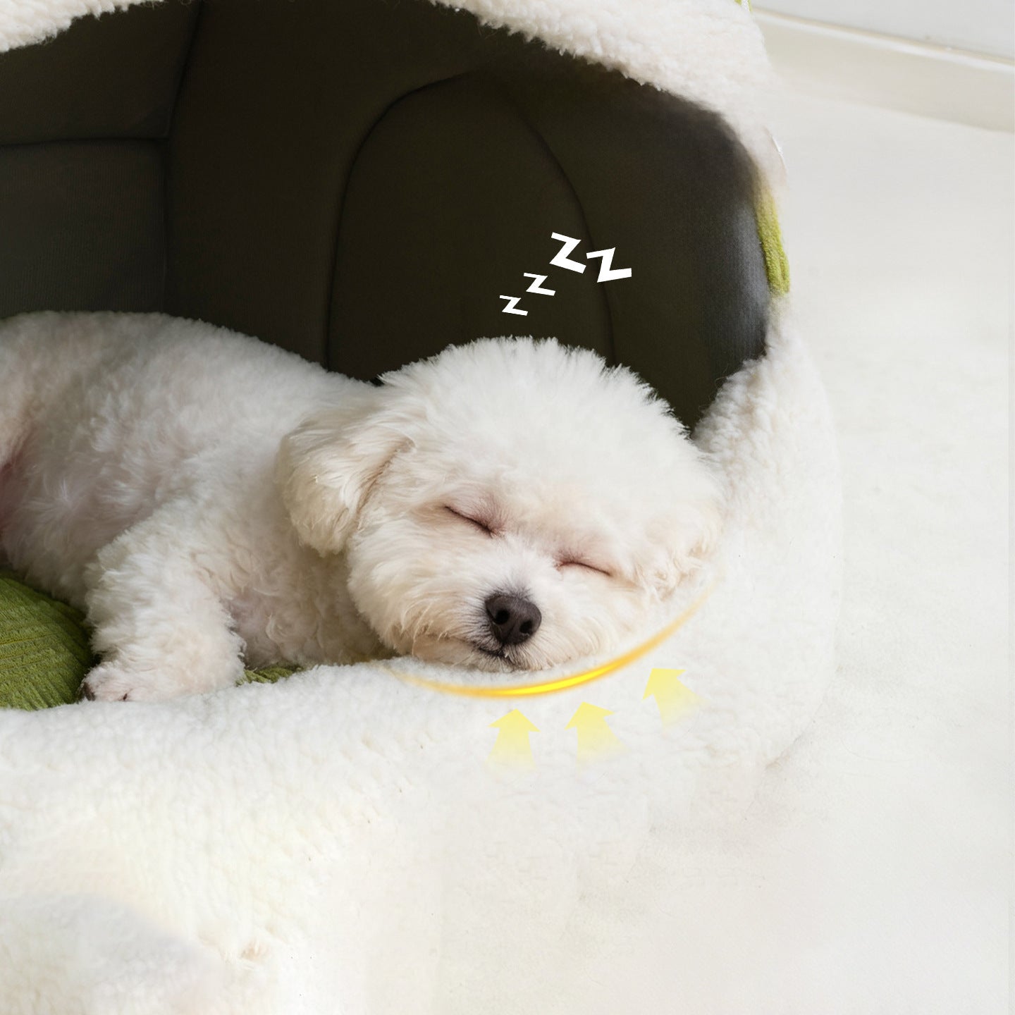 Gemütliches fleecegefüttertes Hundebett