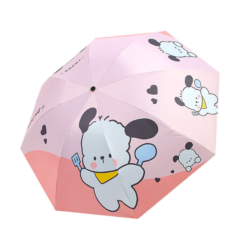Damen Faltender Kinder-Regenschirm mit niedlichen Tiermotiven Brehn