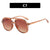 Damen geometrische Sonnenbrille mit luxuriösem Rahmen Brehn