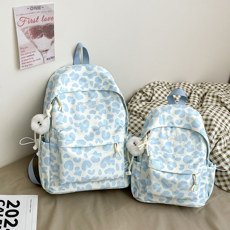 Stylische Gepardendruck-Rucksack