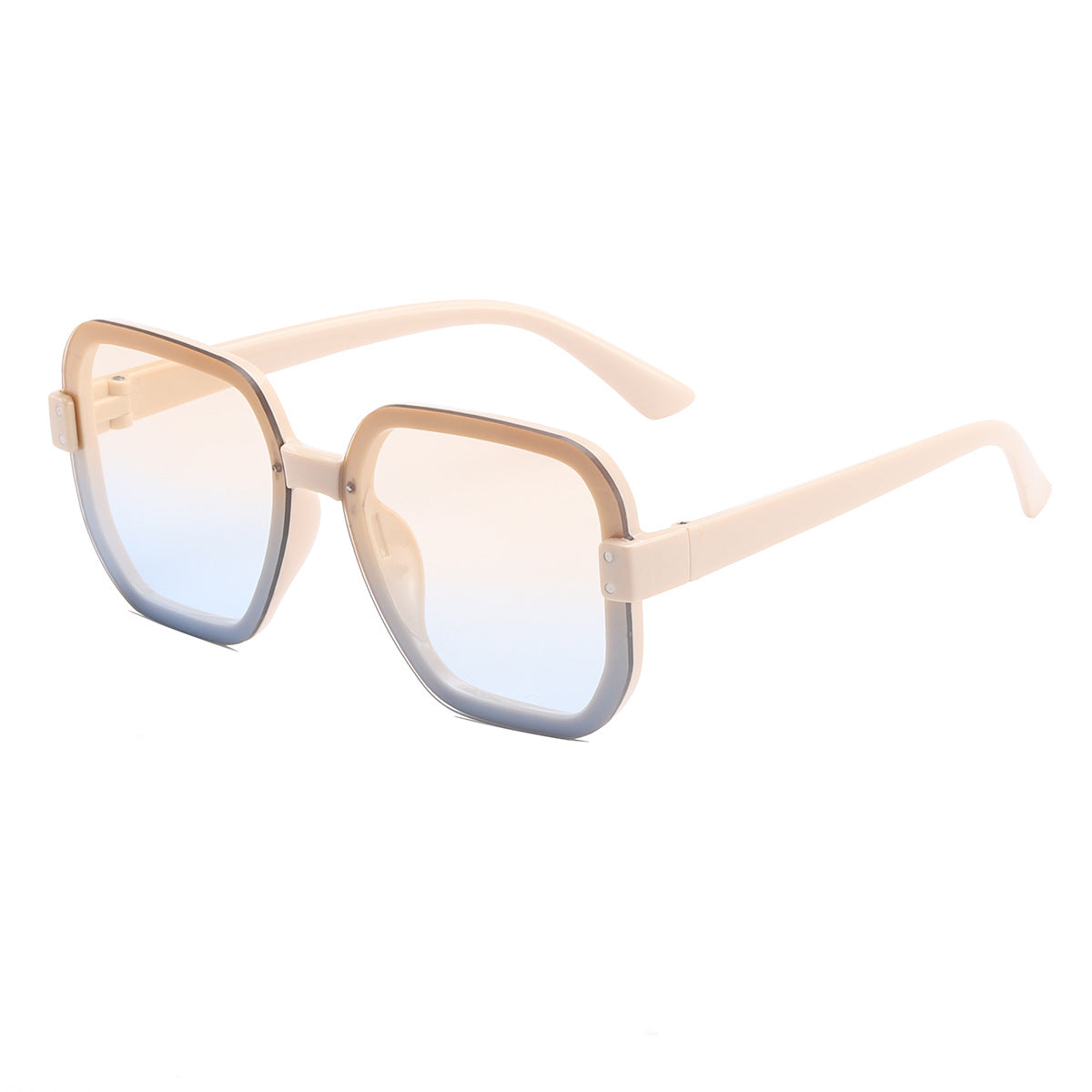 Damen modische quadratische Sonnenbrille mit gradienten Gläsern Brehn