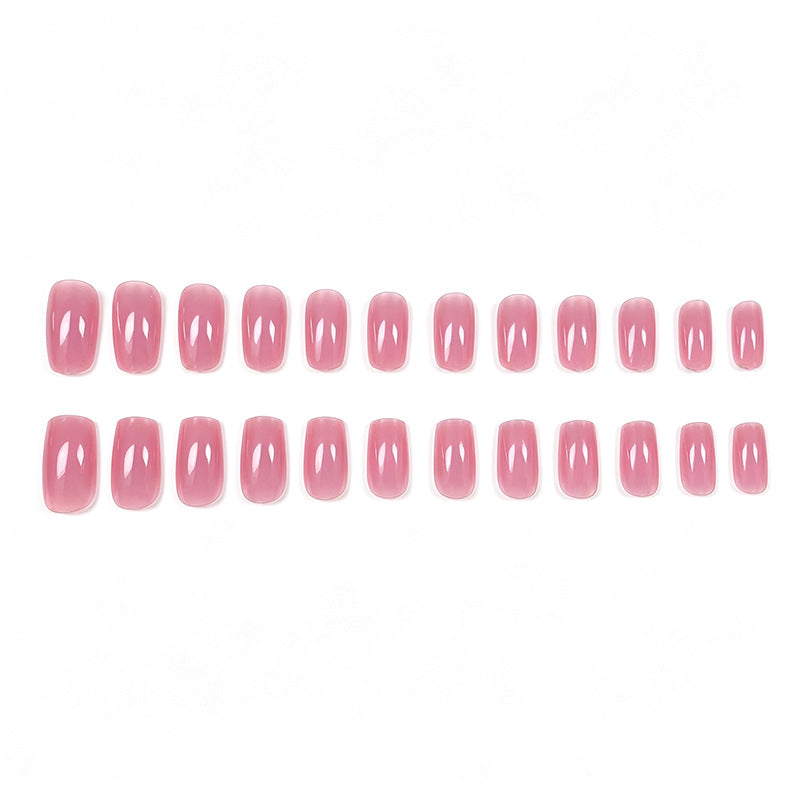 Elegante quadratische Gel-Nagelverstärkungen Brehn