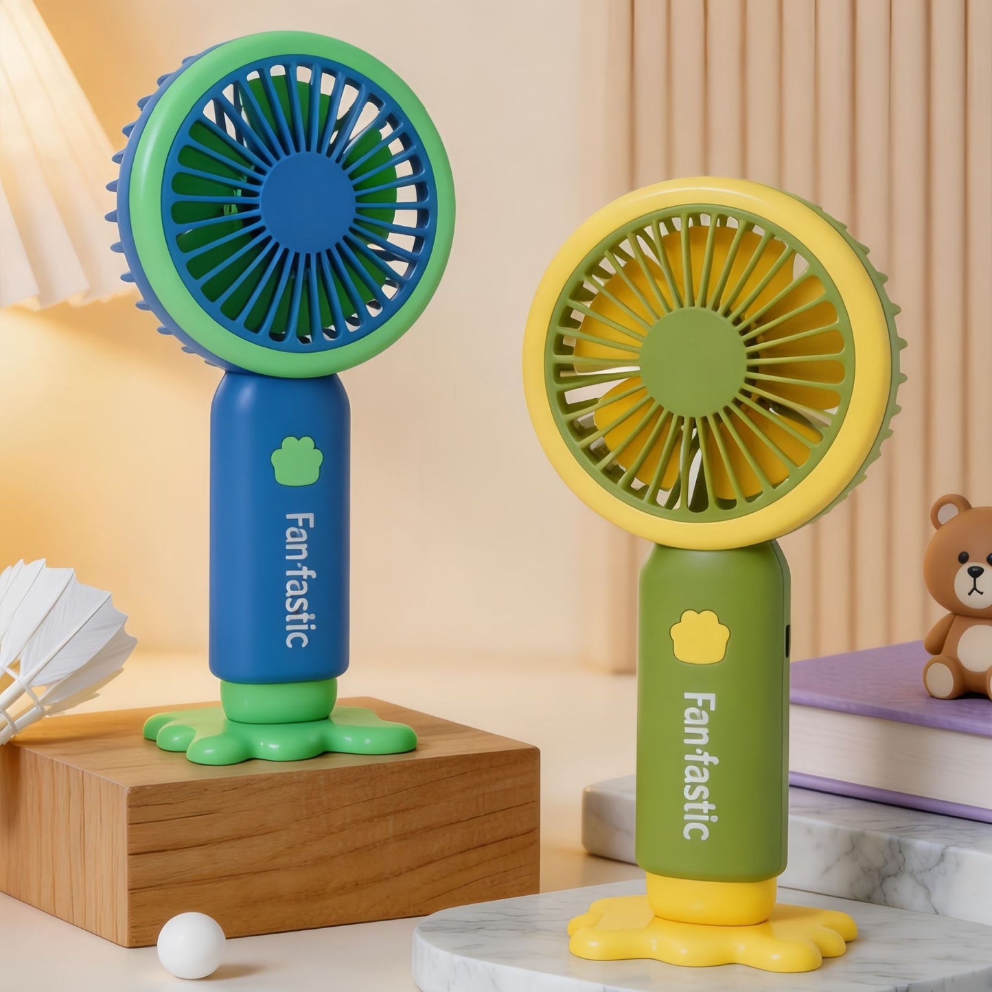 Damen Tragbarer Handventilator mit multifunktionaler USB-Ladefunktion und ergonomischem Design Brehn