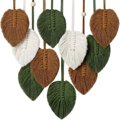 Makramee Blatt Wanddeko Kunst Brehn